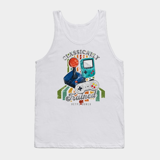 Classically Trained Retro Gamer Tank Top by SRArtShop